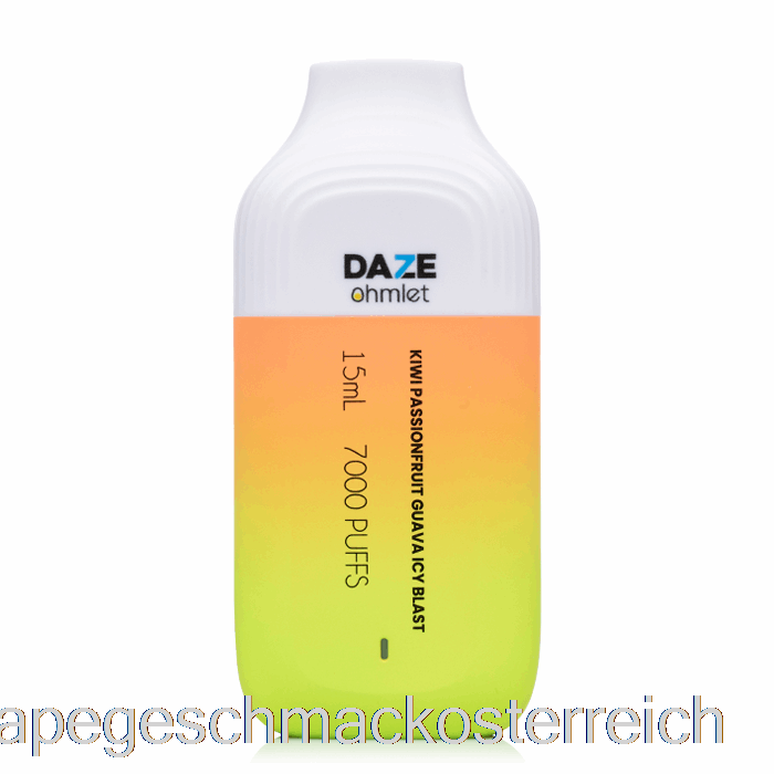 7 Daze Ohmlet 7000 Einweg-Kiwi-Passionsfrucht-Guave-Icy-Blast-Vape-Geschmack